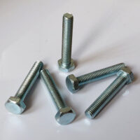 M6 x 35 BZP Plain Head Bolt (pack of 5)