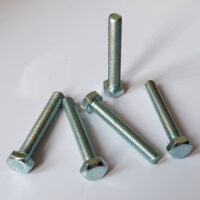 M6 x 40 BZP Plain Head Bolt (pack of 5)