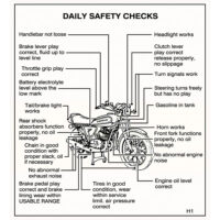 DAILY SAFETY CHECKS Decal H1D/E/F KH500